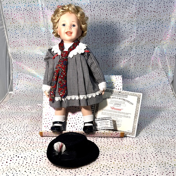 Vintage Ashton-Drake Galleries Porcelain Doll, Peanut, My Heart Belongs to Daddy - Picture 3 of 10